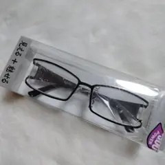REDGE  老眼鏡 +3.00約32㌘　 メンズオシャレ シニアグラス 　黒系