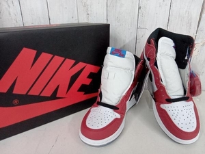 【タグ付き】NIKEナイキ AIR JORDAN1 RETRO HIGH OG エアージョーダン1レトロ 555088-602 スニーカー レッド×ホワイト 25cm 店舗受取可