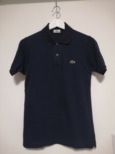 国内正規品　ラコステ LACOSTE 半袖 ポロシャツ ネイビー 1 　L1212X OSAGARI