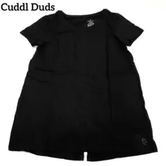 Cuddl Duds スプリットバックチュニック　QVC ブラックM 黒②