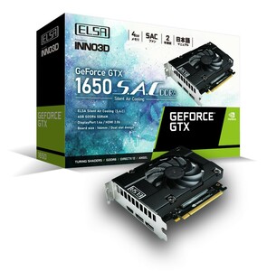 ELSA GeForce GTX 1650 S.A.C DDR6 GD1650-4GERSD6