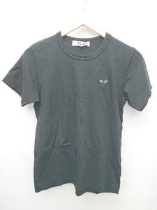 ◇ Comme des Garcons PLAY パワーストーン AD2023 半袖 Tシャツ カットソー サイズL ブラック レディース P