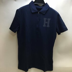 【中古品/CH】TOMMY HILFIGER トミー ヒルフィガー 半袖ポロシャツ 紺系 S レディース 　IM0711