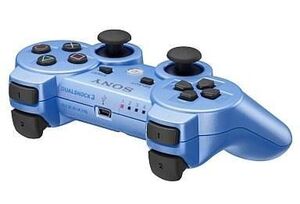 中古PS3ハード ワイヤレスコントローラDUALSHOCK3 キャンディーブルー