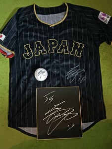 WBC 侍ジャパン 大谷翔平 直筆サインユニフォーム 直筆サインボール 直筆サイン色紙セット　ロサンゼルスドジャース JAPAN　ビジター