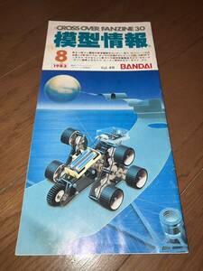 1983.8月号 模型情報 Vol 48 バンダイ クロスオーバーファンジン BANDAI 昭和58年8月号 キン肉マン ザクキャノン ゴジラ グフ 他