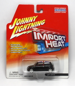 Johnny Lightning ジョニーライトニング IMPORT HEAT MINI COOPER CUSTOM(黒/ルーフ 英国旗)