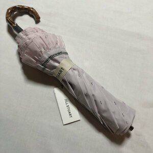 《新品・難有り》ジルスチュアート・JILL STUART／ 晴雨兼用傘・折傘 折りたたみ傘【フリル・ピンク】遮光・UV・遮熱効果（内側黒