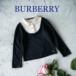 美品 BURBERRY LONDON キッズ アンサンブル セーター ブラウス トップス ニット 女の子 バーバリー フォーマル 入園式 長袖 子供服 kid