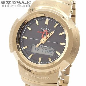 101684273 カシオ CASIO フルメタル G-SHOCK AWM-500GD-9AJF ブラックxゴールド SS 腕時計 メンズ タフソーラー 展示未使用