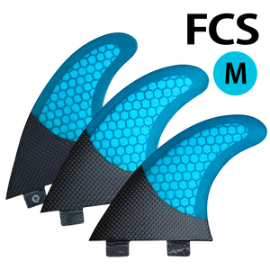 サーフィンショートボード用★FCSカーボンファイバーグラスフィン ハニカムコアトライフィンMサイズ M5/G5/PC5/AM2 PERFORMERパフォーマー