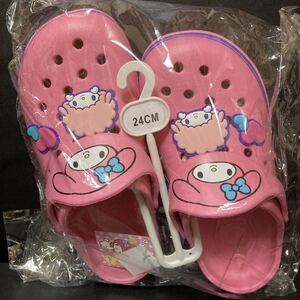 マイメロディ マイスウィートピアノ クロッグサンダル 24cm グッズ サンリオ sanrio クロックス サンダル