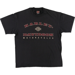 古着 90年代 ハーレーダビッドソン Harley-Davidson モーターサイクル バイクTシャツ USA製 メンズL ヴィンテージ /eaa448989