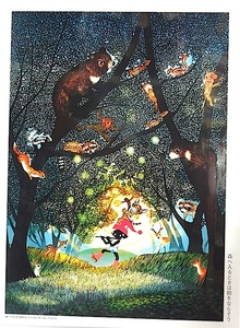 藤城清治　500ピース・ジグソーパズル　「森へ入るときには鈴をならそう」新品