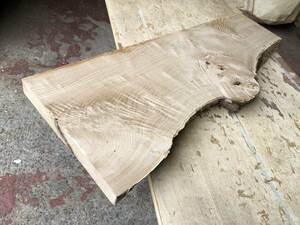 送料無料！【U858H】栗 795×180～275×36㎜ クリ 極上杢 乾燥材 木工 DIY 材木 天然木 無垢材《銘木すずめや》