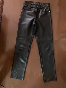 美品 Schott 　ショット レザーパンツ W30 革パン MADE IN USA