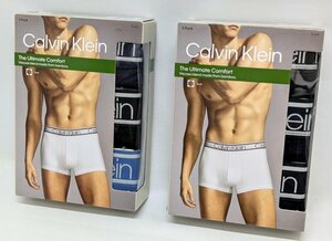 未開封品【Calvin klein/カルバンクライン】トランクス 3パック 2点セット 竹ビスコース ブリーフ アンダーウェア/ab5079