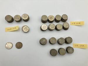 【556−587−606】100円銀貨まとめ 185枚 稲穂41年80枚 34年68枚 40年35枚 鳳凰1枚 オリンピック1枚 額面18500円 総重量約885g 硬貨 古銭