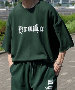 「Perushu」 スウェットカットソー LARGE グリーン メンズ