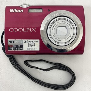 07w18604★1円~ COOLPIX S230 Nikon ジャンク品、使用説明書、操作ガイド、ソフトウェア付き ニコン カメラ 中古品