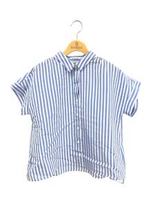 FOXEY デイジーリン ブラウス 40 Stripe Blouse Provence ブルー ITCC5PGW8E08