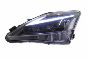 レクサス IS GSE20 社外ヘッドライト 3眼ヘッドライト オープニングモーション付き 流れるウィンカー フルLED 日本規格 光軸