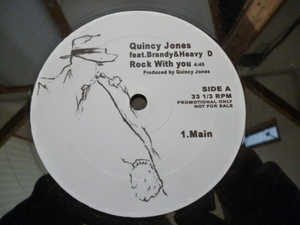 Quincy Jones ft. Brandy & Heavy D / Rock With You 試聴可 US12 レア Michael Jacksonカバー メロディアスR&B