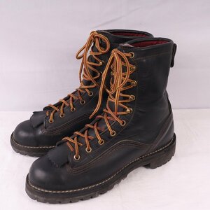 ダナー US 10 M ウィメンズ 実寸 26.0cm-26.5cm 位 RAIN FOREST レインフォレスト DANNER 15100 黒 古靴 eb939