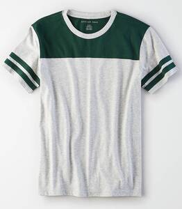 セール！！◇◆AE /アメリカンイーグル / AEフットボールTシャツ / US Ｓ / Green /新品