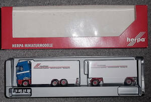 HERPA 1/87 Mercedes 2002 Actros LH 3-Axle Box Van HZ w/Matching 2-Axle European Trucks メルセデス ベンツ MERCEDES BENZ