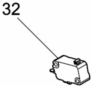 マキタ makita 10.8V 充電式草刈機 MUR100DZ 用 スイッチＤ３Ｖ－１６－３Ｃ２６ 650744-8 部品 補給 修理 パーツ 刈払機 草刈り機 草刈り