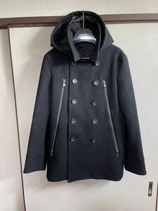 【即決】【良品】 AZ by junhashimoto ジュンハシモト WOOL PEA COAT ウールピーコート BLACK ブラック 黒色 即決早い者勝ち