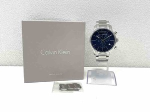 （IS2433）Calvin Klein/カルバンクライン K2G 271 腕時計 メンズ クロノグラフ 稼働　※現状渡し