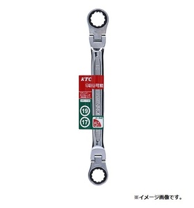 【KTC】ラチェットめがねレンチ（両頭型首振りタイプ） LMR1-1719F 新品 クリックポスト185円発送可