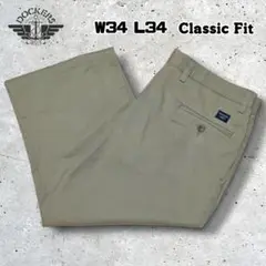 DOCKERSドッカーズチノスラックスチノパンベージュW34ClassicFit