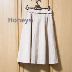 Honeys ハニーズ　ベルト付きスカート　ベージュ