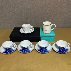 1円〜カップソーサー 洋食器 珈琲 コーヒー Tiffany.Co ティファニー 大倉陶園 ブルーローズなど セット まとめ売り 318