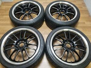 【バリ溝】18インチ 8.5J +52 PCD114.3 RAYS RE30 インプレッサ レヴォーグ WRX STI GRB GVB GRF GVF VAB VAG S4 GDB CE28 TE37 ZE40 G25