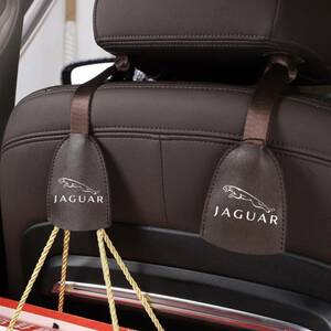 JAGUAR フックホルダー ２個セット ジャガー 車内グッズ ３色より選択 ブラウン ブラック レッド ★新品送料無料★ おしゃれ 人気商品