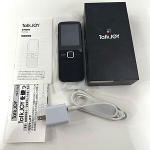 【完動品】【美品】 TalkJOY 音声翻訳機 トークジョイ ブラック 文字翻訳 黒(1569)