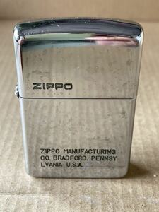 ZIPPO ジッポライター　シルバーカラー　デザイン有り