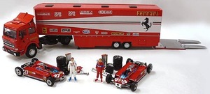 新品未使用品 brumm 27 28 RACE TRANSPORTER SET RTS-01J ミニカー Ferrari F1