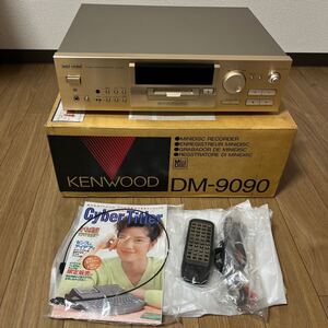 ★送料無料★元箱説明書有★店舗在庫品★KENWOOD★DM-9090★24bit★D/Aコンバーター★MDレコーダーデッキ★ケンウッド★現状品★