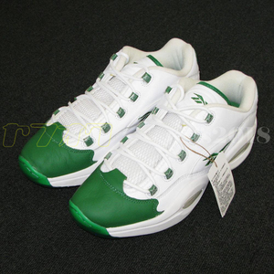 【REEBOK/未使用品】QUESTION LOW (GREEN TOE) US12 [22/08]リーボッククエスチョンローグリーントゥアイバーソンロンド