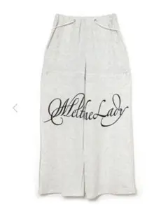 meltthelady logo slit pants gray