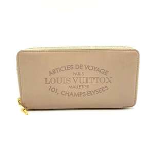 ルイヴィトン ポルトフォイユイエナ ガレ ベージュ パルナセア 長財布 Aランク ゴートスキン レザー M58257 LOUISVUITTON 中古