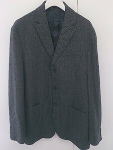◇ TAKEO KIKUCHI タケオキクチ ヘリンボーン 長袖 ジャケット サイズ4 グレー系 メンズ
