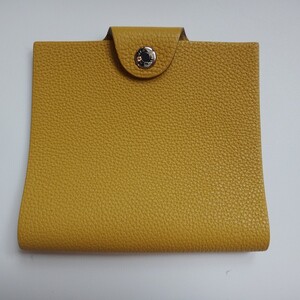 HERMES エルメス 手帳カバー ユリス PM カリ S金具 □L ベージュ トゴ レザー【中古】 h-002