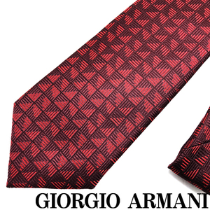 GIORGIO ARMANI ネクタイ ジョルジオアルマーニ ブランド シルク バーガンディー 【剣先幅:8cm】 360054-932-00176