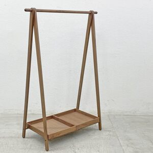 〓 コサイン cosine ドレスラック ウォールナット材 ワイドタイプ 105cm + ウォールナットトレイ 2枚付き TRAY 旭川家具